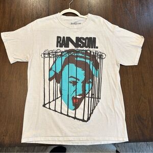 Ransom Tee with Blue and Red Graphic a prisoner in my own head